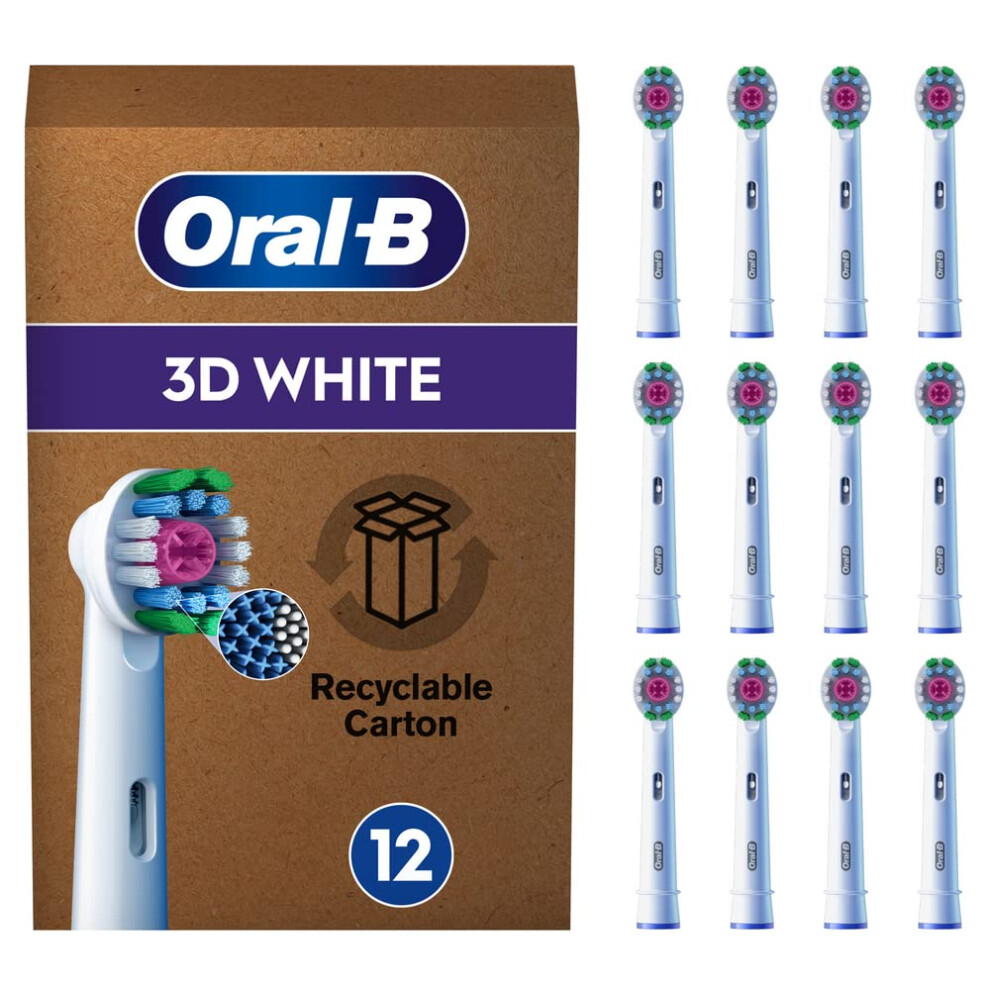 Oral-B Pro 3D Electric Toothbrush Head, X-Shaped Bristles And Unique Polishing Cup For Teeth Ning And To Remove Surface Stains, White