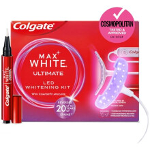 Colgate Max White Ultimate At Home LED Teeth Whitening Kit Enamel Safe Reverses Up To 20 Years Of Stains Whitening Pen & Smartphone Powered