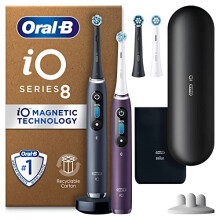 Oral-B iO8 Elektrische Zahnbürste für Erwachsene, interaktives Farbdisplay