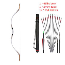 (45lbs set) Outdoor Hunting Accessories 30-70 Pounds Traditional Mongolian Longbow Bow Cow Leather And Wood Material Hunting Archery Recurve