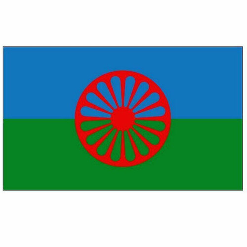 (120 x 180cm) 90x150cm Rom Gypsy Flag Of The Romani People Polyester ...