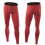 (Red, L) Men Thermal Compression Leggings Under Base Layer Gym Long Tight Pants 1