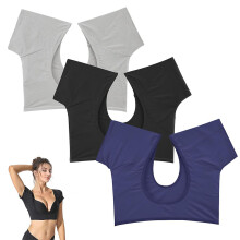(M) 3pcs Underarm Sweat Vest Underarm Pads Armpit Sweat Pads Underarm Sweat Protector Sweating Guard For Women Girls