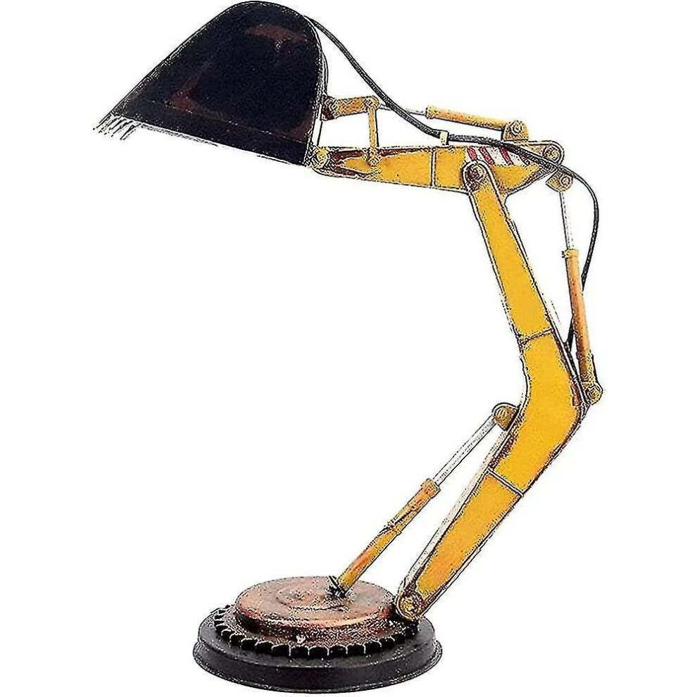 Digger Desk Lamp Movable Table Lamp Led - Unique Excavator Desk Lamp Decoration, Industrial Style Ex
