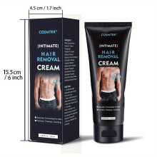 (120ml) Hair Removal Cream For Men, Effective & Painless Depilatory Cream For Unwanted Hair