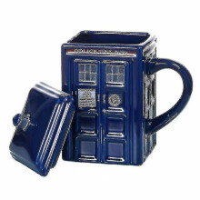 Doctor Who Tardis Mug Coffee Tea Cup Police Box Ceramic Mug With Lid Cover Birthday Gift
