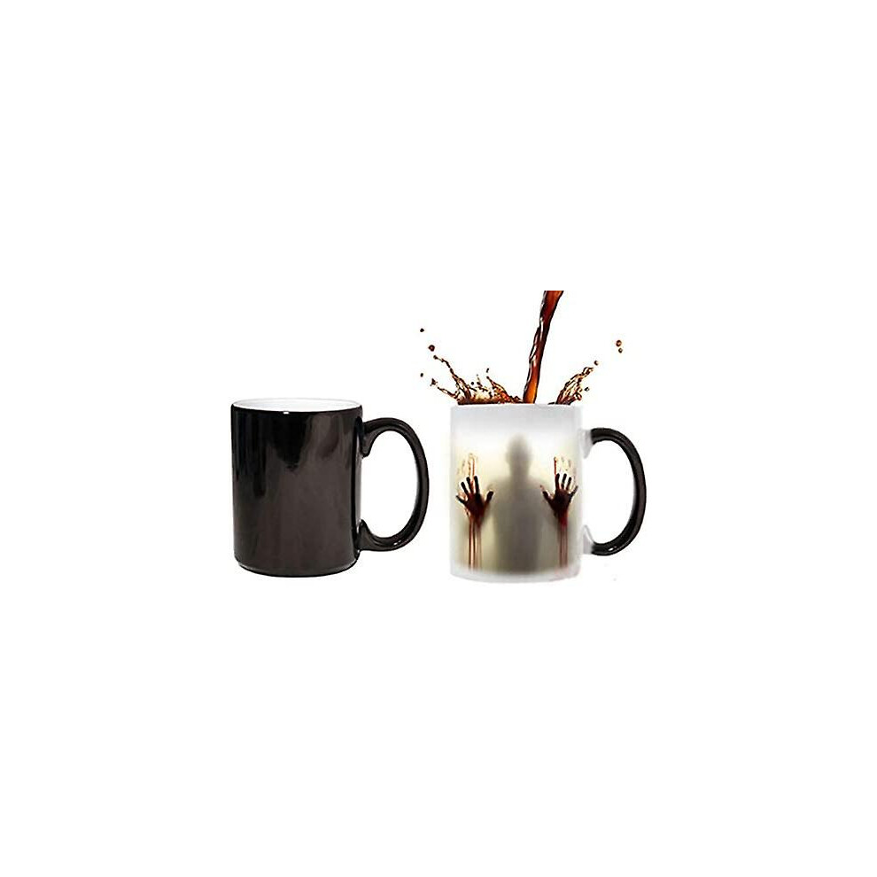 Wekity Authentic Zombie Mug - Fear The Dead/walking Dead Inspired 11oz Grade A Quality Ceramic Heat Sensitive Color Changing Mug/cup By