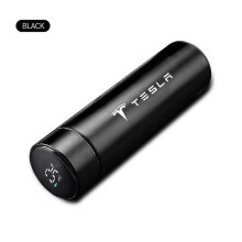 (Black) Large Capacity 304 Stainless Steel Vacuum Thermal Flask Thermos For Tesla Model 3 Model X Model S Model Y Car Accessories