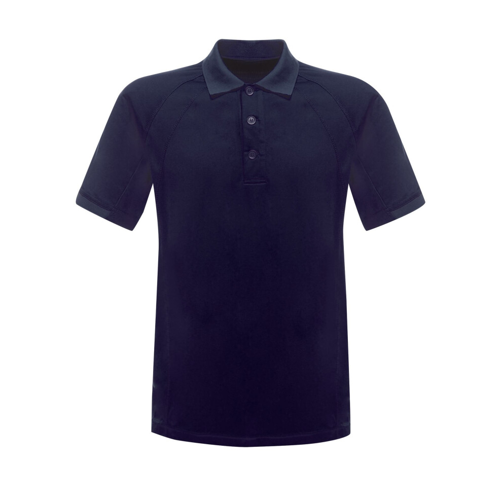 (M, Navy) Regatta Professional Mens Coolweave Short Sleeve Polo Shirt