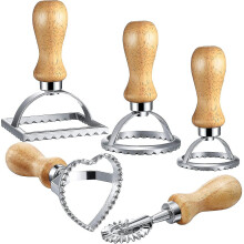 5 Pieces Ravioli Stamp Set, Ravioli Cutter Stamp Set Maker, Premium