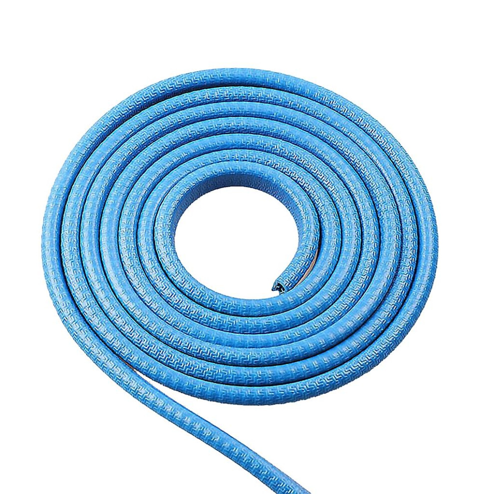 (Blue) 5M U-Shaped Sealing Strip Rubber Edging Sealing Protector Door Sealing Strip 9497821361303