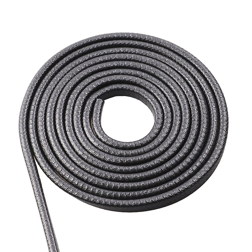 (Black) 5M U-Shaped Sealing Strip Rubber Edging Sealing Protector Door Sealing Strip 9497821361334