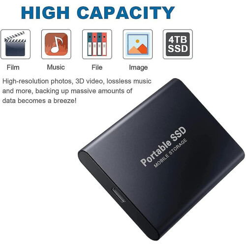 8tb External Solid State Drive Ssd Usb 3.1 Reliable Storage For Gaming, Students, Professionals 1
