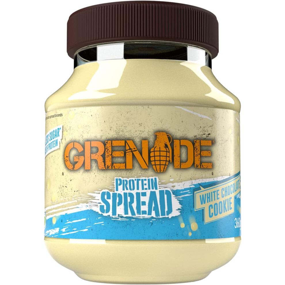 Grenade White Chocolate Cookie Protein Spread, 1 X 360 G Jar