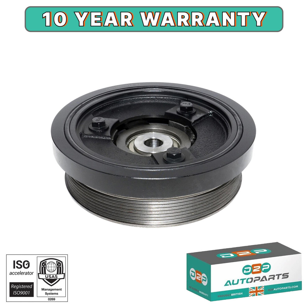 Crankshaft Pulley Damper For Land Rover Discovery 2 & Defender 2.5 Td5 Lhg100580 5056167427902
