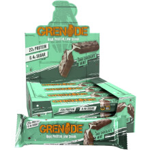Grenade High Protein, Low Sugar Bar - Dark Chocolate Mint, 12 x 60 g