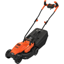 BEMW451BH-GB Black+Decker 1200W 32cm Electric Lawn Mower with Bike-Style Handle Orange