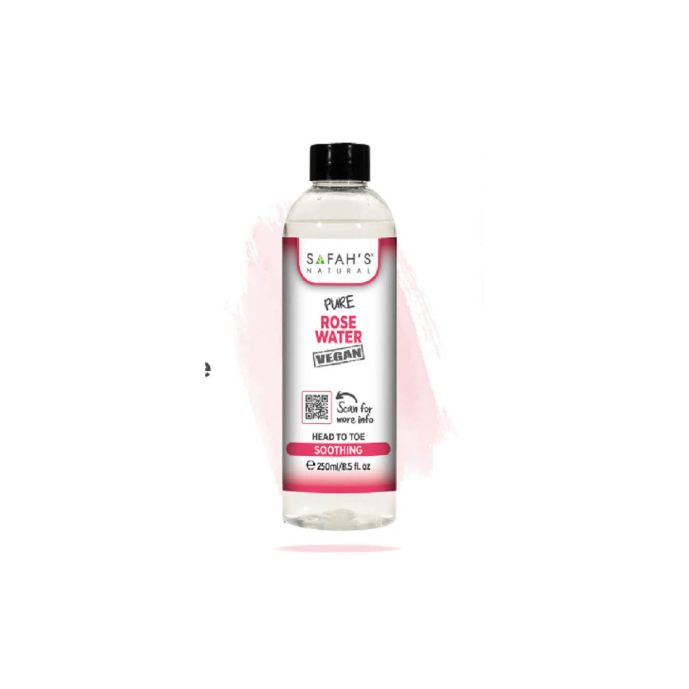 Safah's Natural 100%Refreshing Facial Rose Water 8.5Oz Free Uk Postage