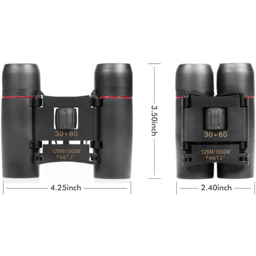 Mini jumelles 30x60 télescope pliant compact 2