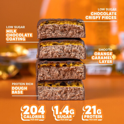 Grenade Grenade High Protein, Low Sugar Bar - Jaffa Quake, 12 x 60 g 2