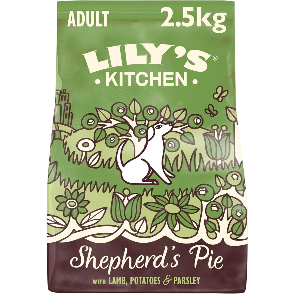 Lily's Kitchen Natural Free Complete Adult Dry Dog Food Lamb Shepherd's Pie (2.5Kg Bag) Grain