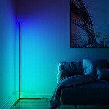 (1.5 Meters) RGB LED Linear Floor Lamp - Modern & Simple Design for Living Room & Bedroom