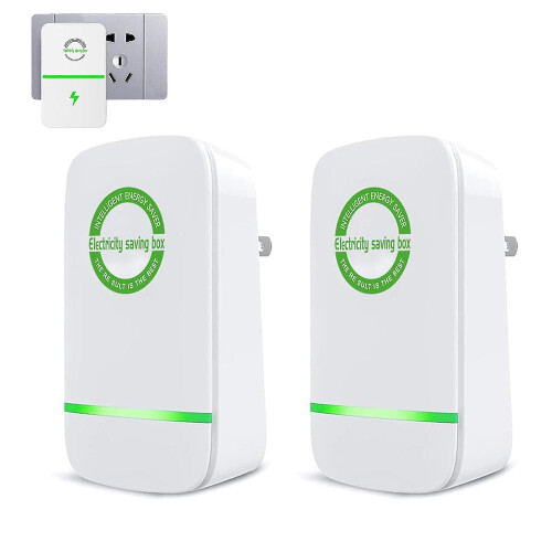 (2pcs, AU Plug) 2/4/6/8 Pcs Power Saver Energy Saver Device, Electricity Saving Device Plug In, Stop-watt Power Saver Electricity Household Appliances