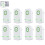 (8pcs, UK Plug) 2/4/6/8 Pcs Power Saver Energy Saver Device, Electricity Saving Device Plug In, Stop-watt Power Saver Electricity Household Appliances 1