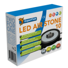 Superfish LED Air Stone 30cm x 5cm for Koi Ponds, Hi-Oxy Fine Bubbles with Removable LED Light - E8010150