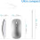 Bluetooth mouse, rechargeable noiseless mini wireless mouse 2