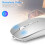 Bluetooth mouse, rechargeable noiseless mini wireless mouse 3