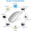 Bluetooth mouse, rechargeable noiseless mini wireless mouse 6