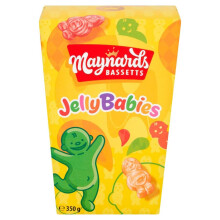 Maynards Bassetts Jelly Babies 350g Soft & Chewy, Fruity Flavours UK-Made