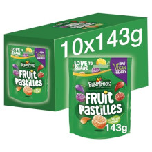 Nestlé Rowntrees Fruit Pastilles Sweets Sharing Bag, Vegan Friendly, 10 x 143g