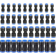 40pcs Pneumatic Straight Fittings, Air Push Quick Connect Straight Push Fittings, Hose Fittings Plastic Air Fittings, Od 6/8/10/12mm