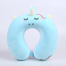 Kids Travel Pillow, Unicorn Travel Neck Pillow With Snap, U-shaped Pillow655