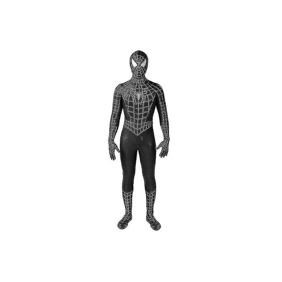 (, 150) /Red Tobey Maguire Spiderman Costume - Perfect For Cosplay Halloween (Adults/Kids) Black