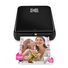 KODAK Step Instant Printer RODMP20AMZB - Bluetooth/NFC ZINK 2x3 Photos, Peel & Stick, Mobile App (iOS & Android), Portable Black