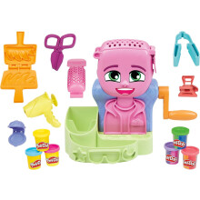 Play-Doh Hair Stylin' Salon Playset with 6 Cans, Pretend Play Toys for Girls and Boys Ages 3 and Up