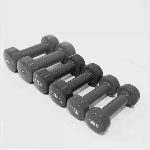 Pitted Surface Dumbbell Set Black Color 10Kg 1