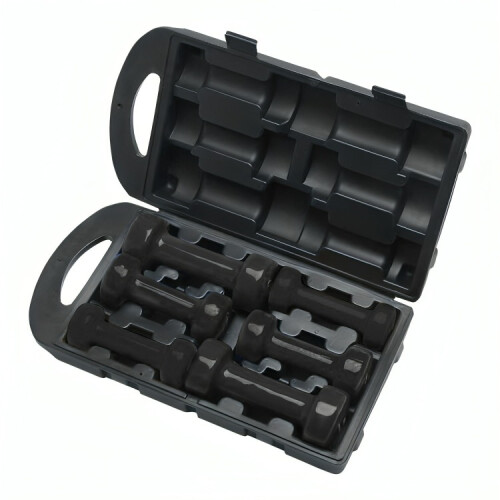 Pitted Surface Dumbbell Set Black Color 10Kg