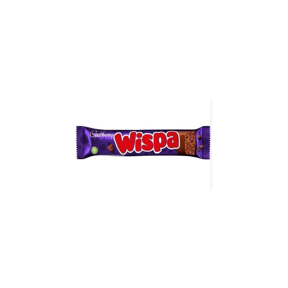 Kidzbuzz (Pack Of 36) Wispa Chocolate Bar Delicious Tasty And Twisty