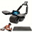 (Black) Ab Roller Wheel With Knee Mat Automatic Rebound Abdominal Wheel Timer 1
