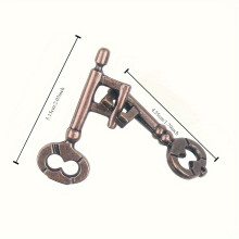 (Key Lock) Alloy-key Lock Zinc Alloy Unlocks Kong Ming Lock Magic Alloy Educational Props