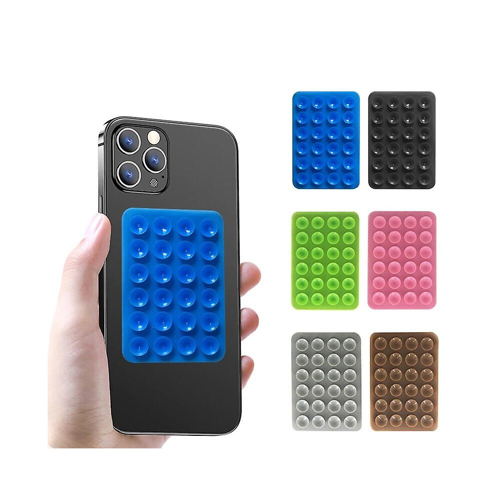 6Pcs Silicone Suction Phone Holder Mount, Adhesive Phone Accessory For Selfies And Videos 9033322159645
