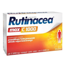 Rutinacea Max C 1000 – Immune Support Tablets, 30 Count