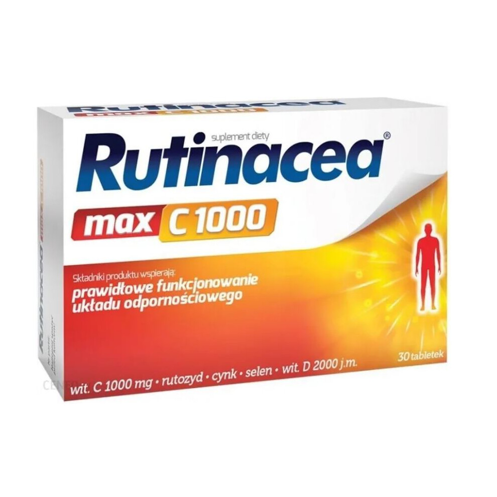 Rutinacea Max C 1000 30 tab support functioning of immune system