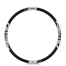 (Brushed silver) Otwoo Readu Road Bike 2021 Ffwd F3d Rim Sticker Bicycle Wheel Set Stickers Personalized Decoration Waterproof Sunscreen Cycling Decals
