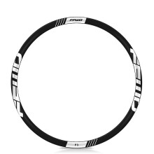 (Bright white) Otwoo Readu Road Bike 2021 Ffwd F3d Rim Sticker Bicycle Wheel Set Stickers Personalized Decoration Waterproof Sunscreen Cycling Decals