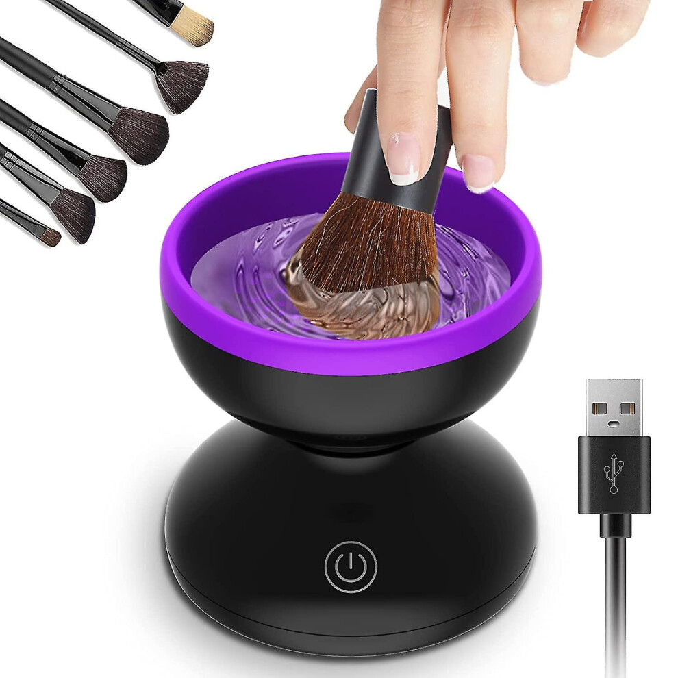 Electric Makeup Brush Cleaner Machine,usb Automatic Spinner Cosmetic Brush Cleaner For All Makeup Brushes